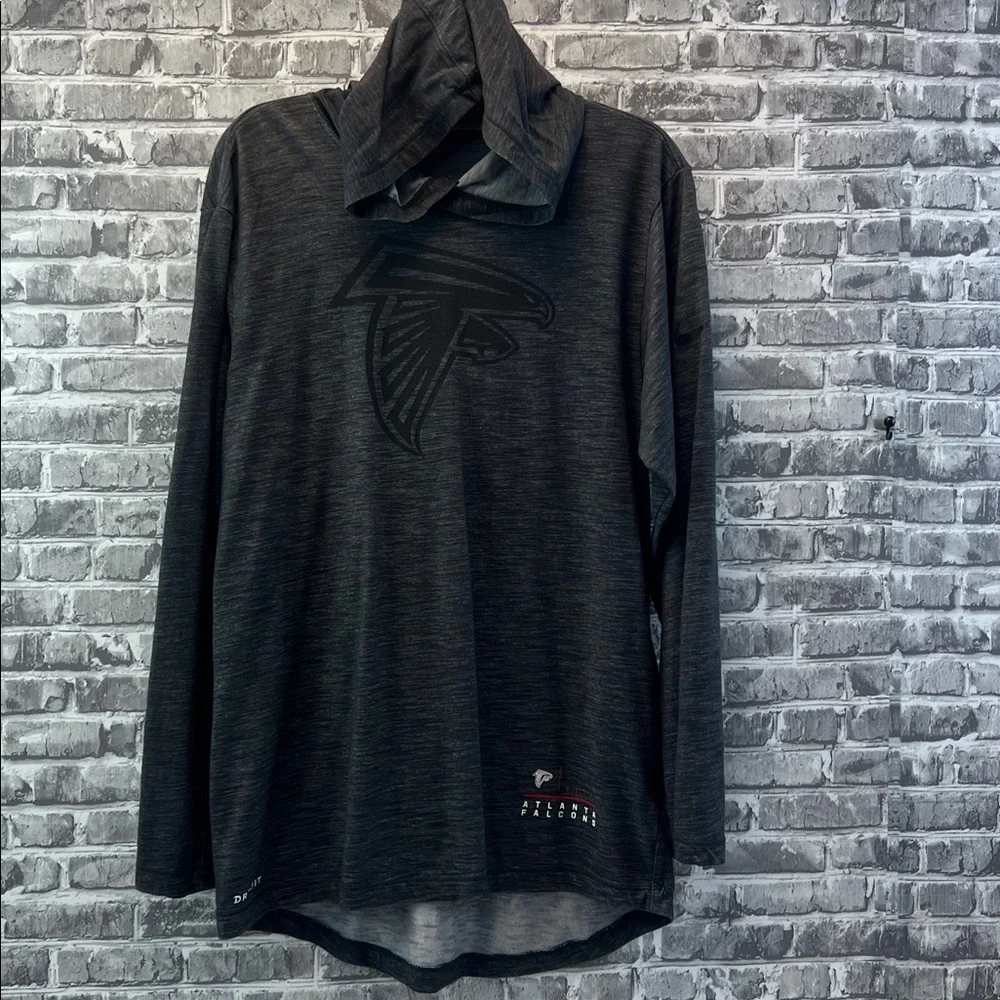 Atlanta Falcons Black Long Sleeve Hoodie with‎ Logo